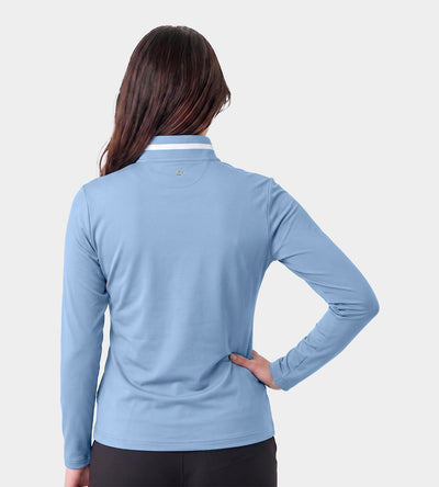 LADIES FAIRWAY FLEX MIDLAYER - DENIM