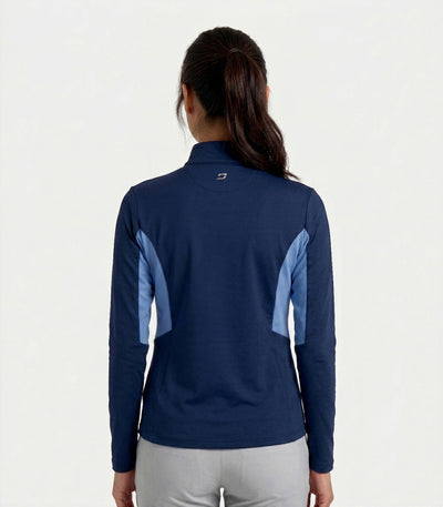 LADIES BREEZY MIDLAYER - MARINE