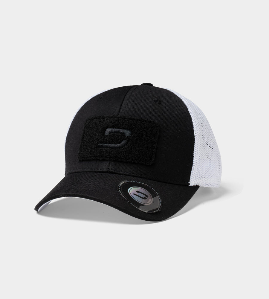 OAK VELCRO CAP - BLACK/ WHITE