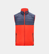 KIDS BLOQUE FIT GILET - RED / NAVY