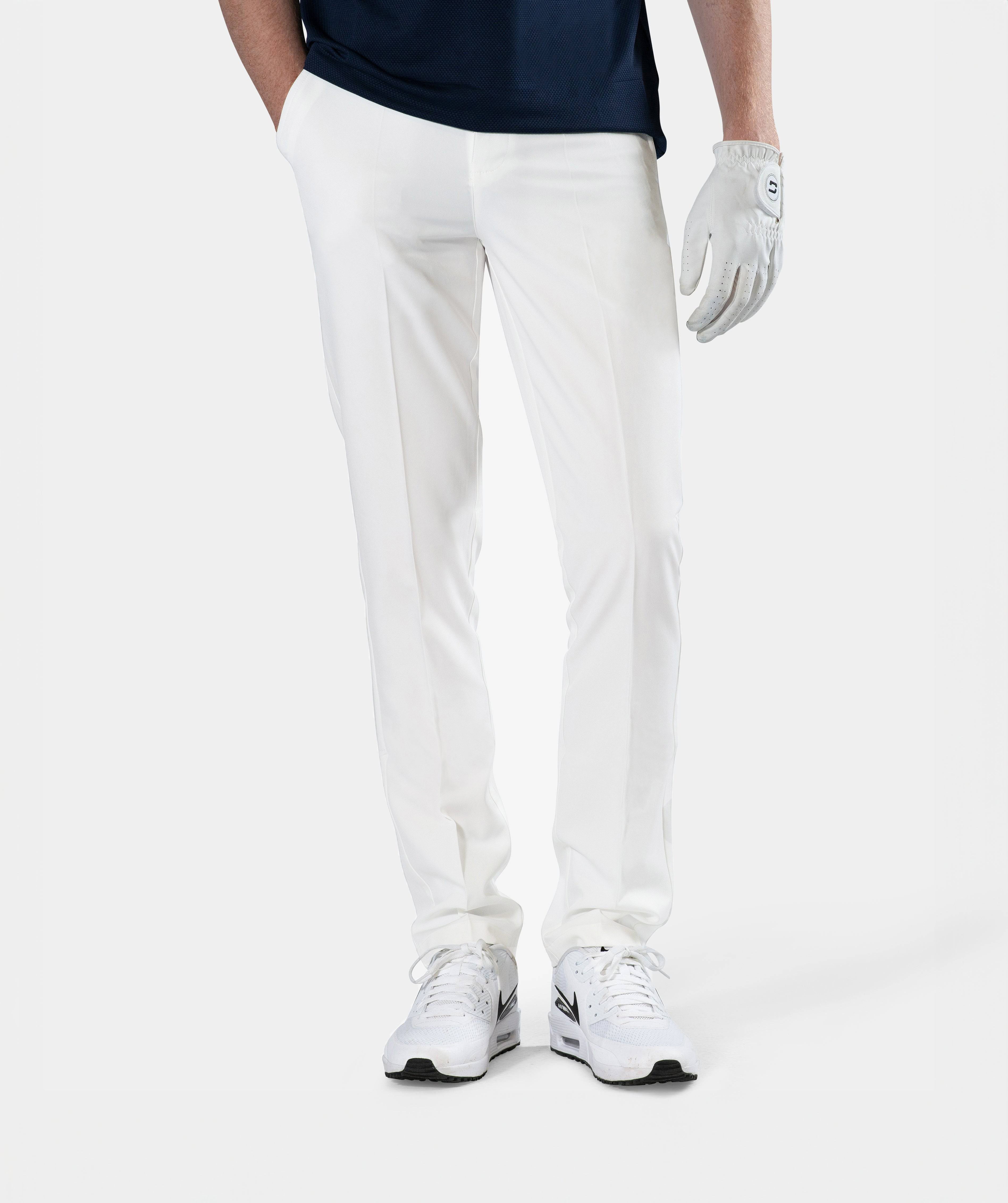 Men's Clima Trousers In White Golf Trousers Druids