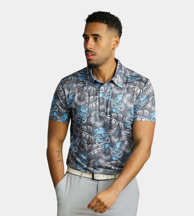 TIKI POLO - GRIS / AZUL