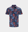 KIDS TIKI POLO - MARINE/ORANGE