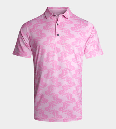 ABSTRACT EMOTIVE POLO - PINK