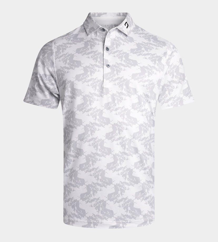 ABSTRACT EMOTIVE POLO - BLANC