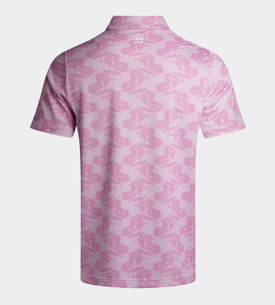 ABSTRACT EMOTIVE POLO - PINK