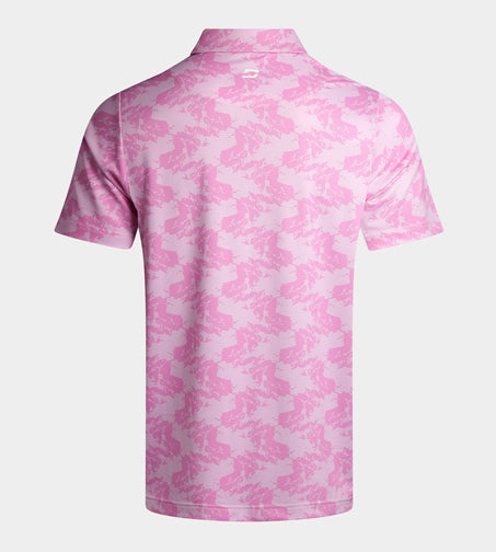 ABSTRACT EMOTIVE POLO - PINK