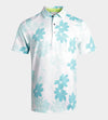ABSTRACT FLOWER POLO - MENTHE