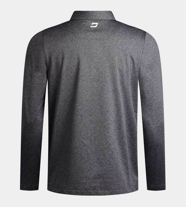 ARDENT FLEECE LINED POLO - BLACK