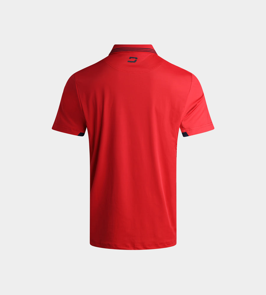KIDS BACKNINE POLO - RED