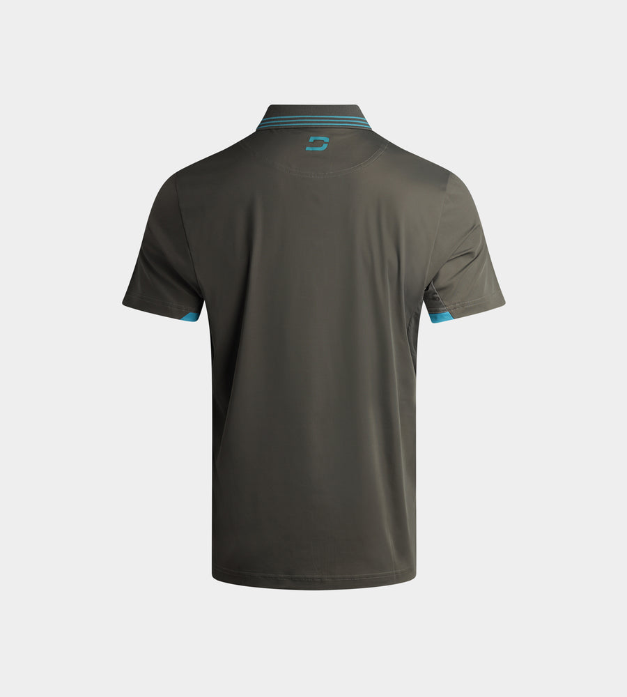 KIDS BACKNINE POLO - CHARCOAL