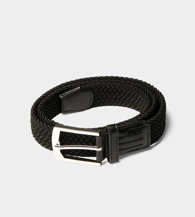 LADIES WEBBED BELT - NOIR