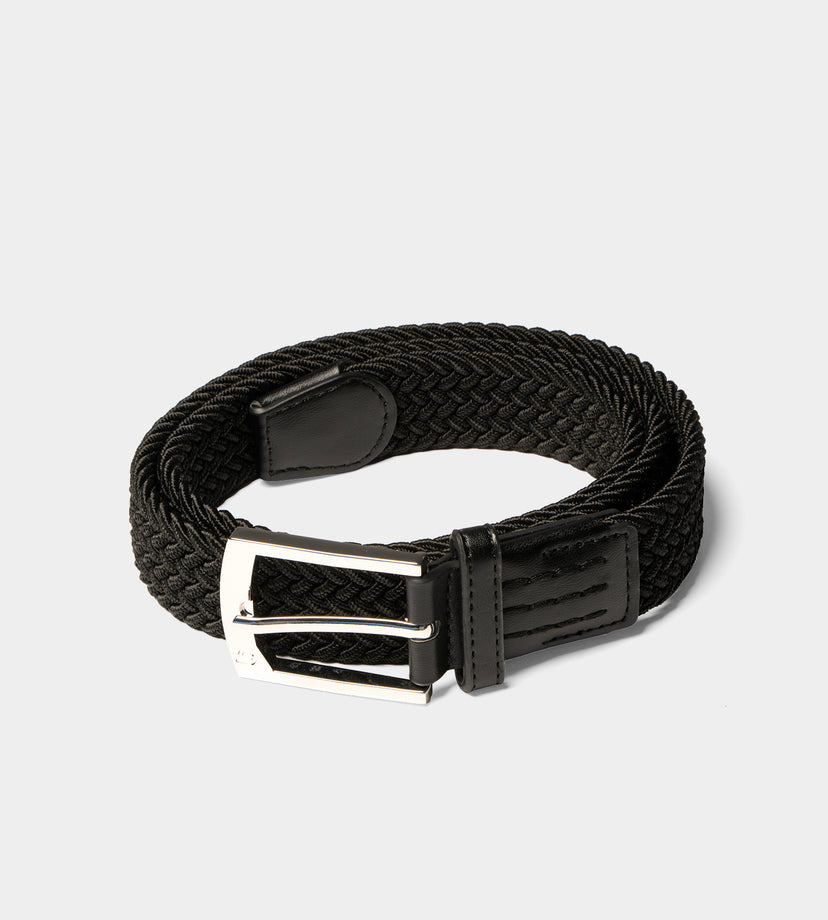 LADIES WEBBED BELT ONE SIZE - BLACK