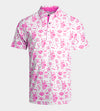 BLACKJACK POLO - WHITE/ PINK