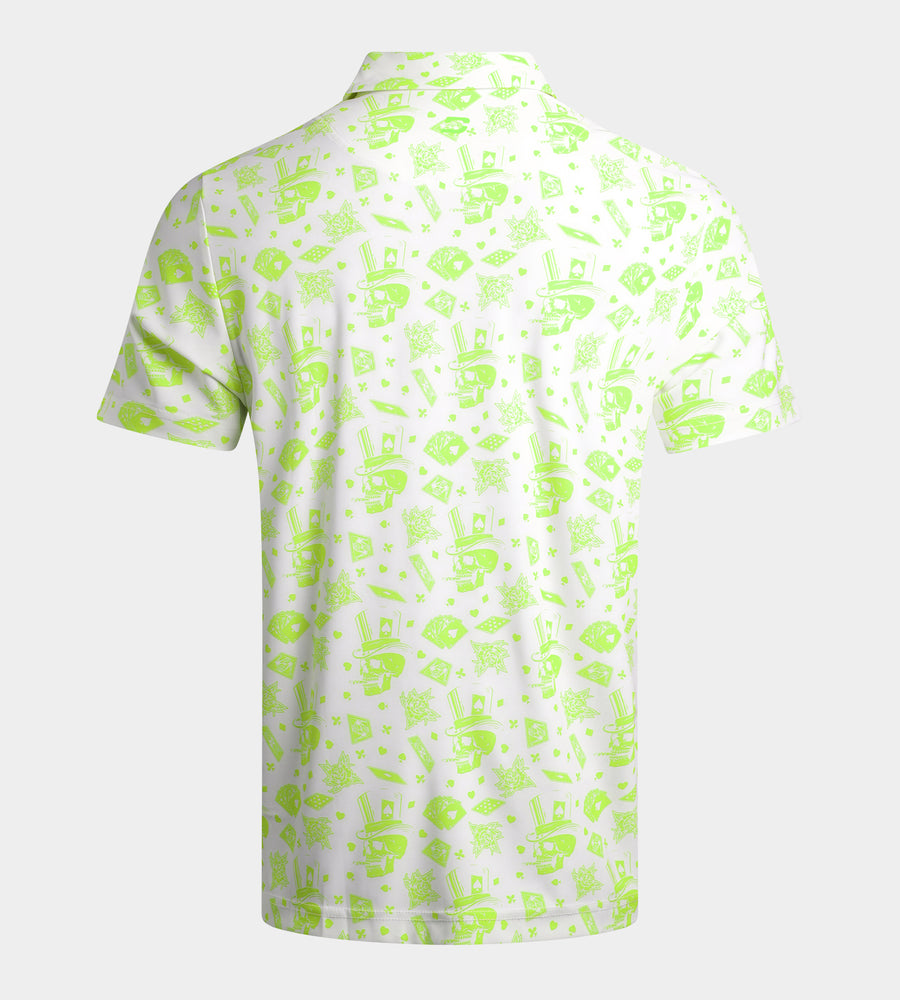 NEGROJACK POLO - BLANCO / VERDE LIMÓN