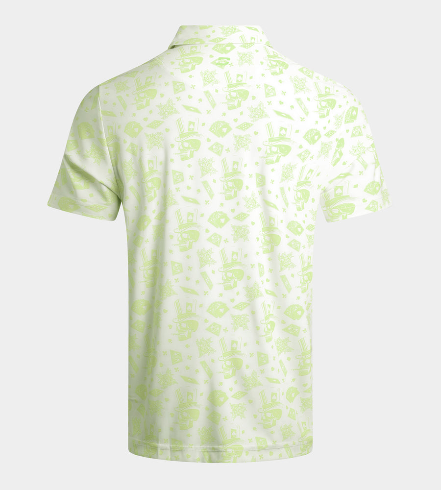BLACKJACK POLO - WHITE / LIME