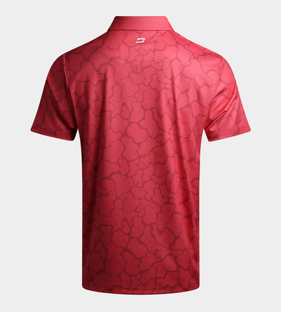 BLISS POLO - CORAL/RED