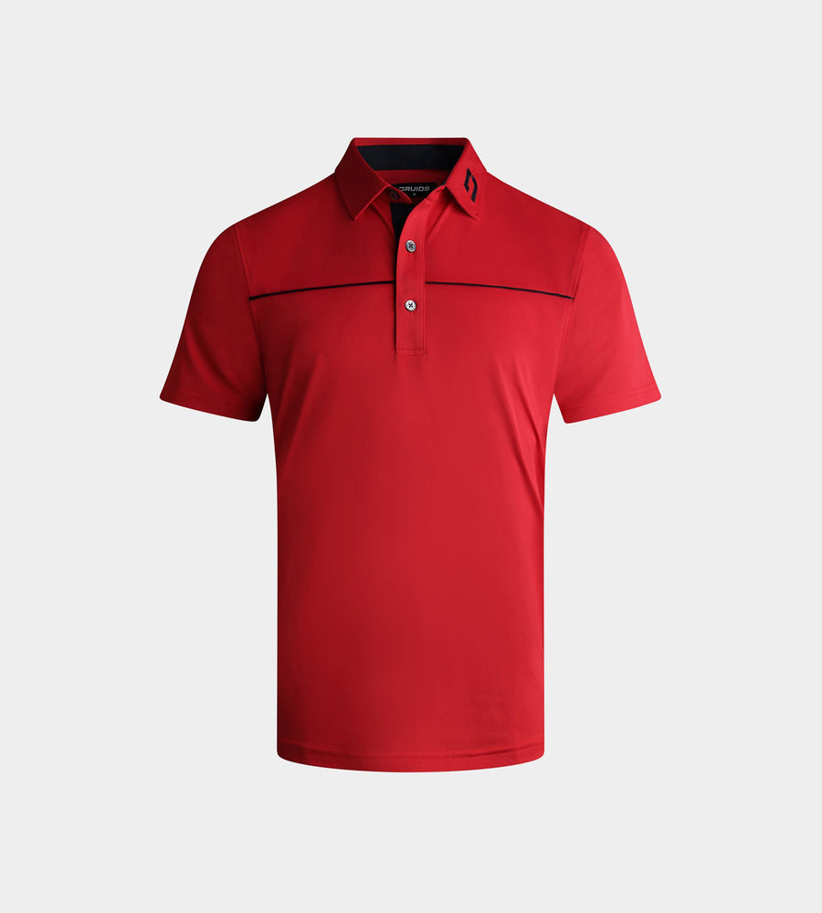 KIDS BLOCK PIQUE POLO - RED