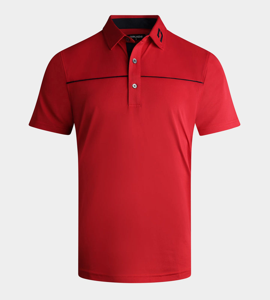 BLOCK PIQUE POLO - ROOD