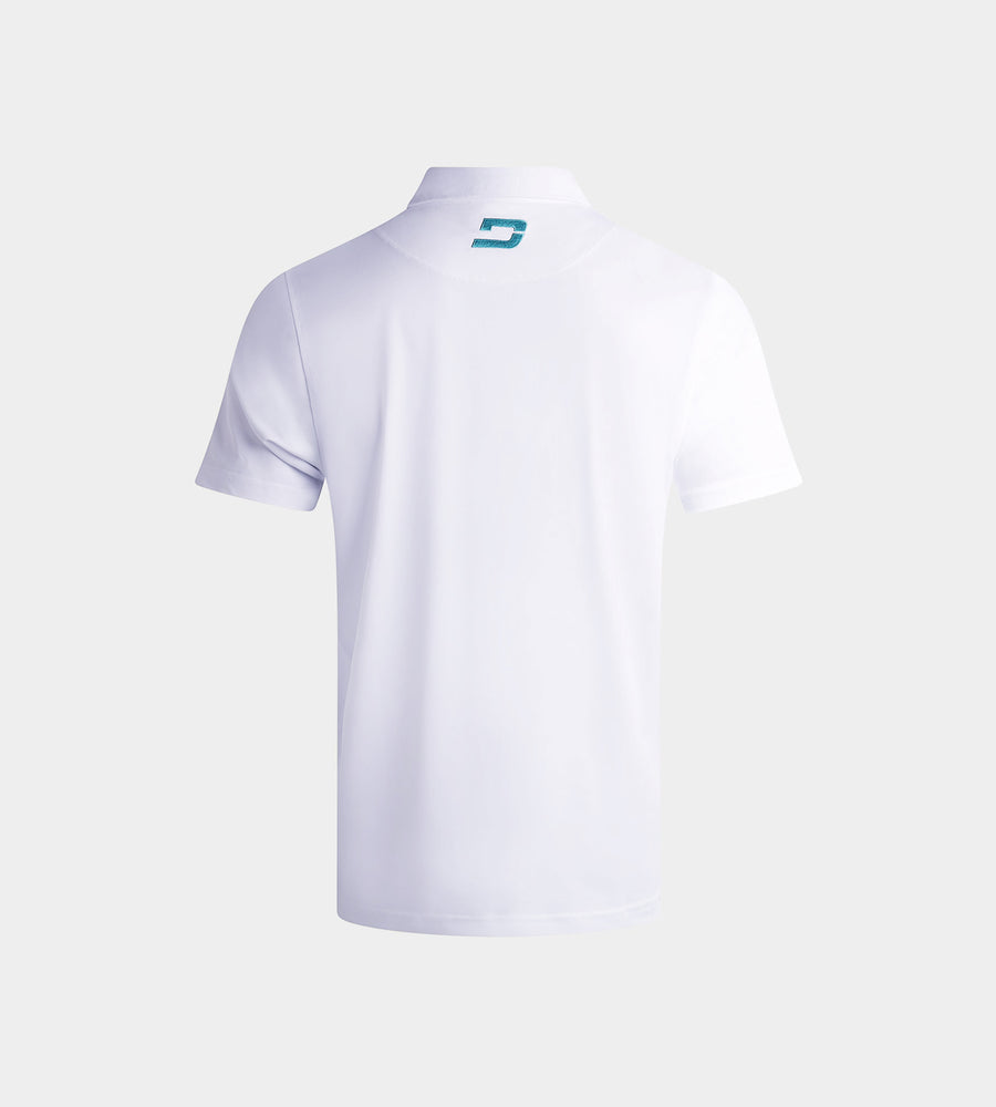 KIDS BLOCK PIQUE POLO - WHITE