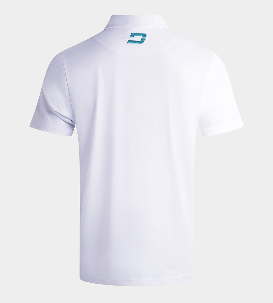 BLOCK PIQUE POLO - BIANCO