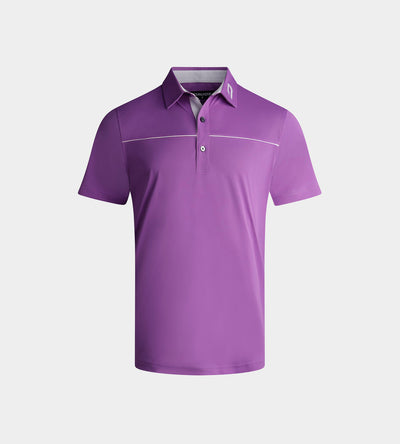 KIDS BLOCK PIQUE POLO - POURPRE
