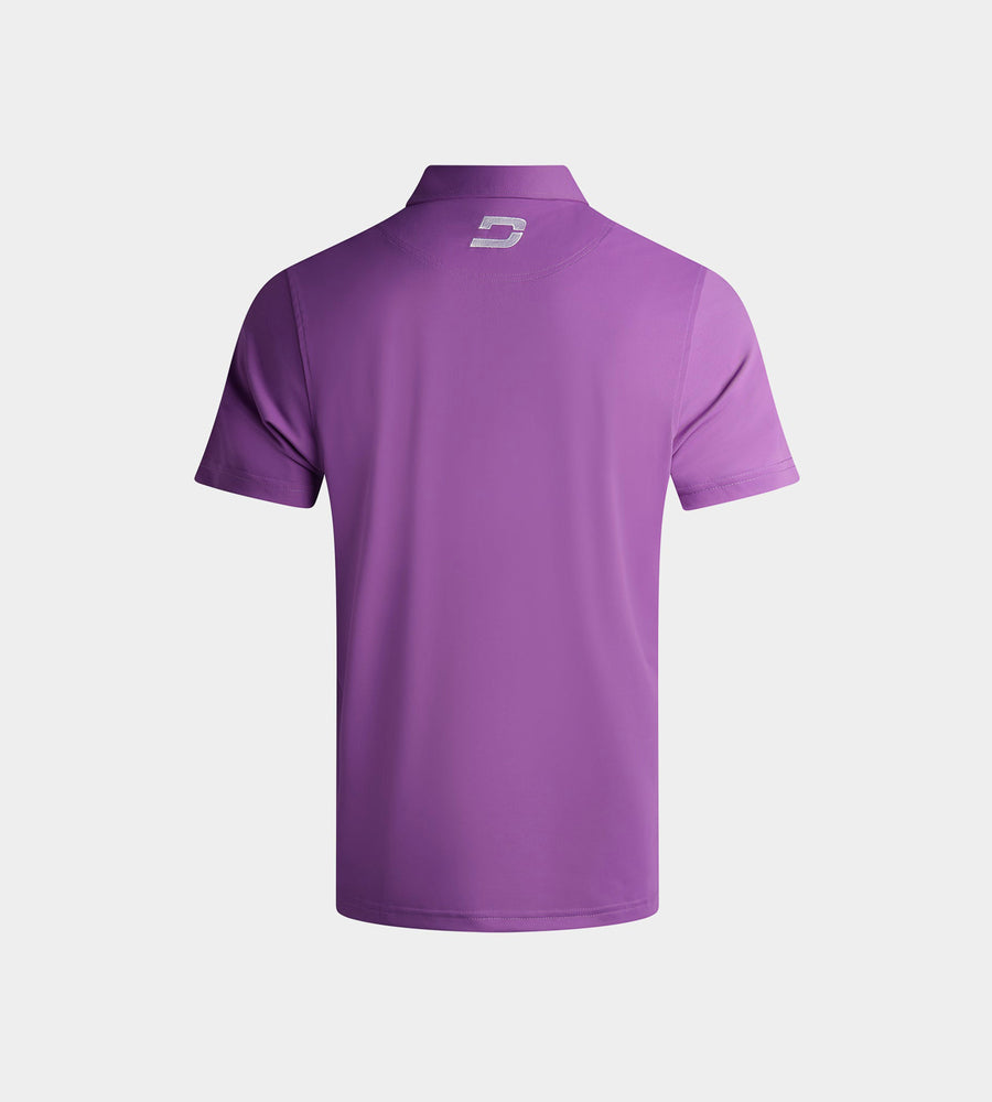 KIDS BLOCK PIQUE POLO - PURPLE