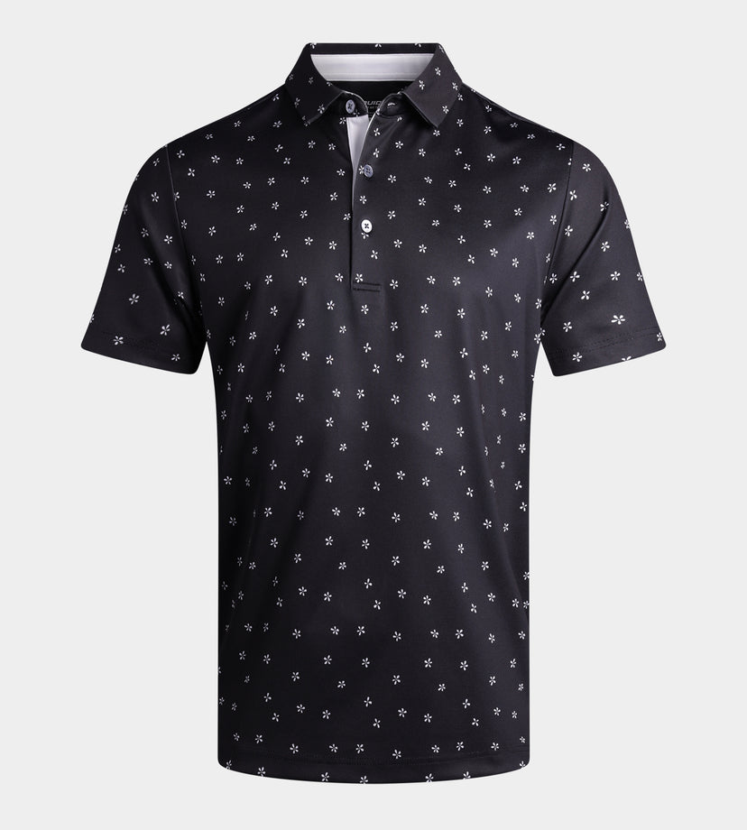 BLOSSOM POLO - ZWART
