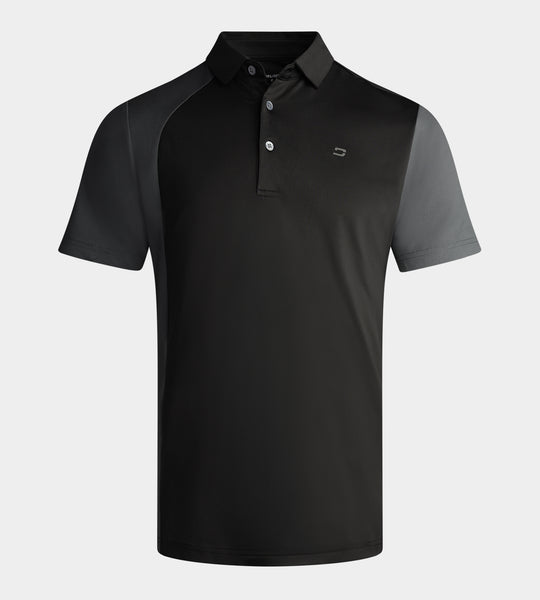 Boarder Polo In Black | Men's Golf Polo Shirts | Druids