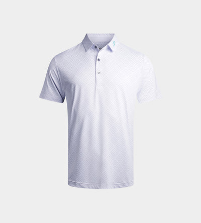 KIDS CHEVRON POLO - WHITE