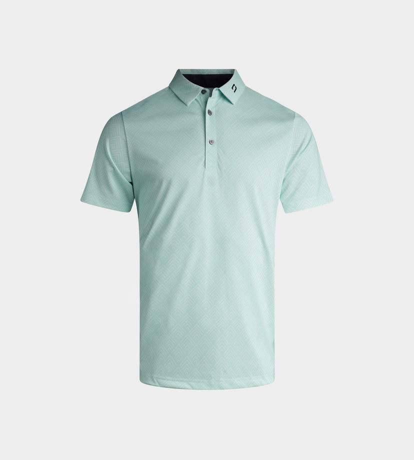 KIDS CHEVRON POLO - MINT
