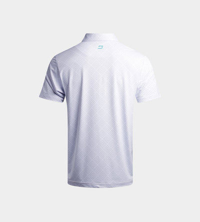 KIDS CHEVRON POLO - WHITE