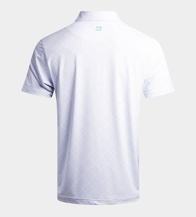 CHEVRON POLO - WHITE