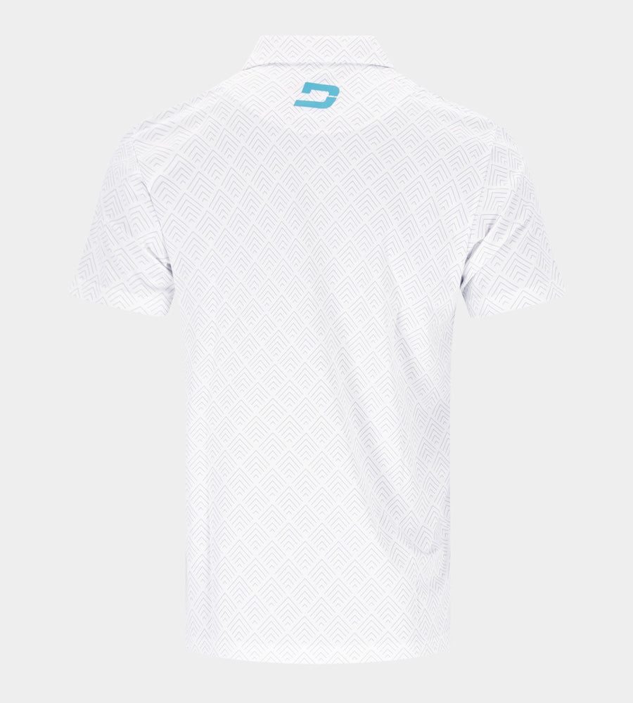 CHEVRON POLO - WHITE