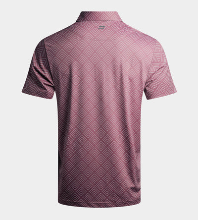 CHEVRON POLO - MULBERRY