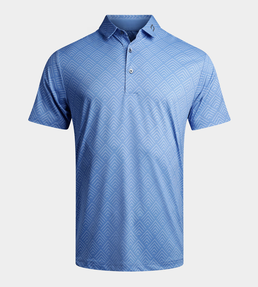 CHEVRON POLO - POURPRE