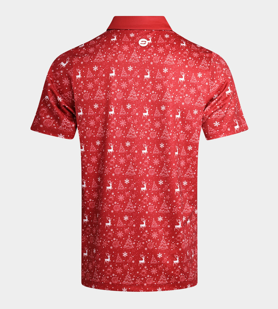 CHRISTMAS POLO - RED