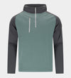 CONTRAST HOODIE - HOLZKOHLE/SALBEI