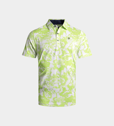 KIDS DIRTY POLO - LIME
