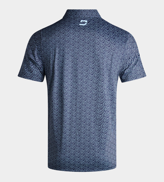 DOODLE POLO - MARINEBLAUW