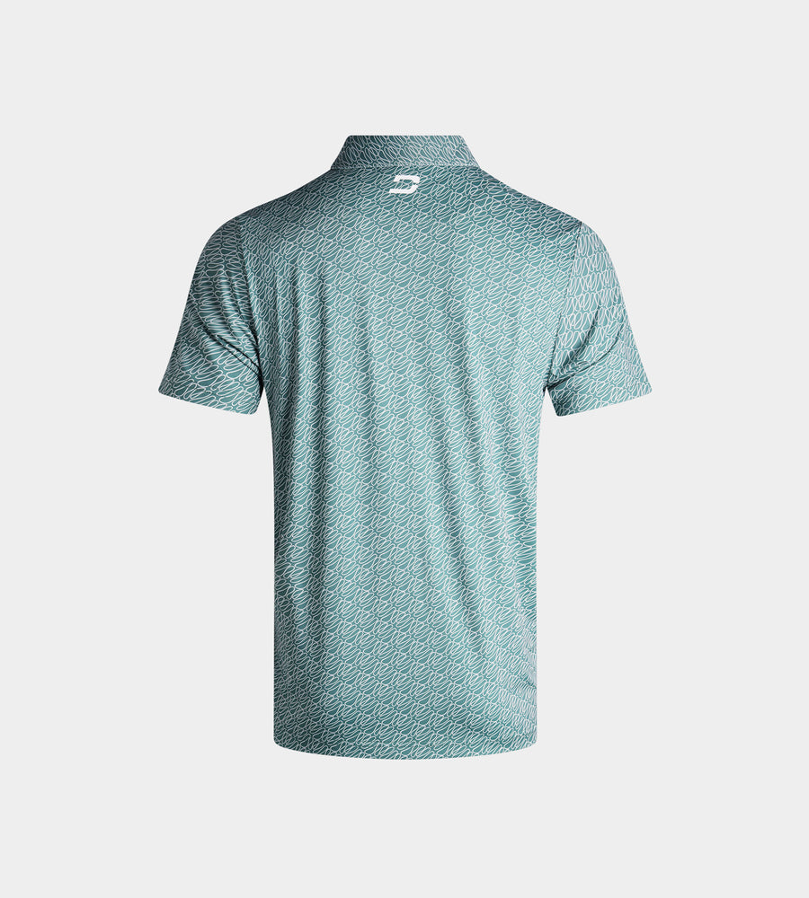 KIDS DOODLE POLO - GREEN