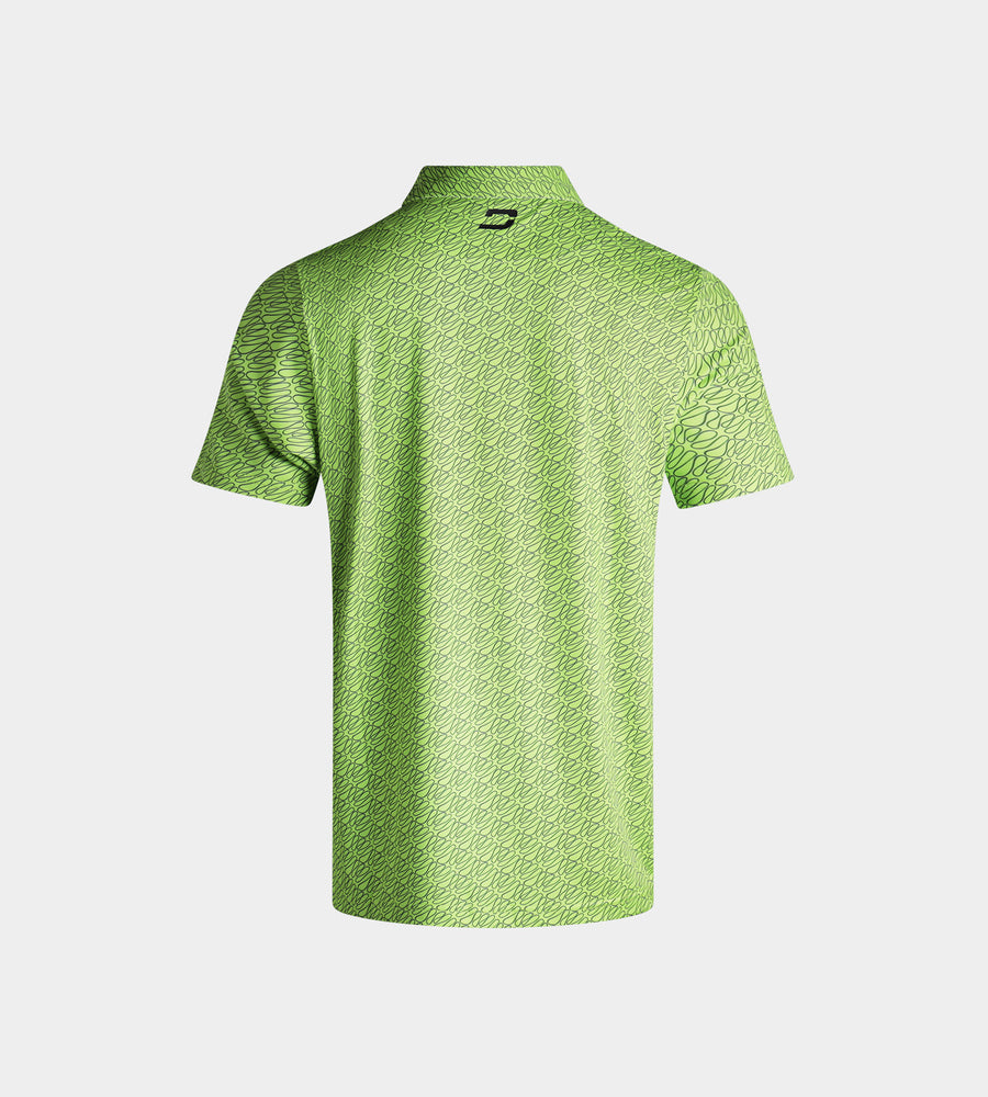 KIDS DOODLE POLO - LIME