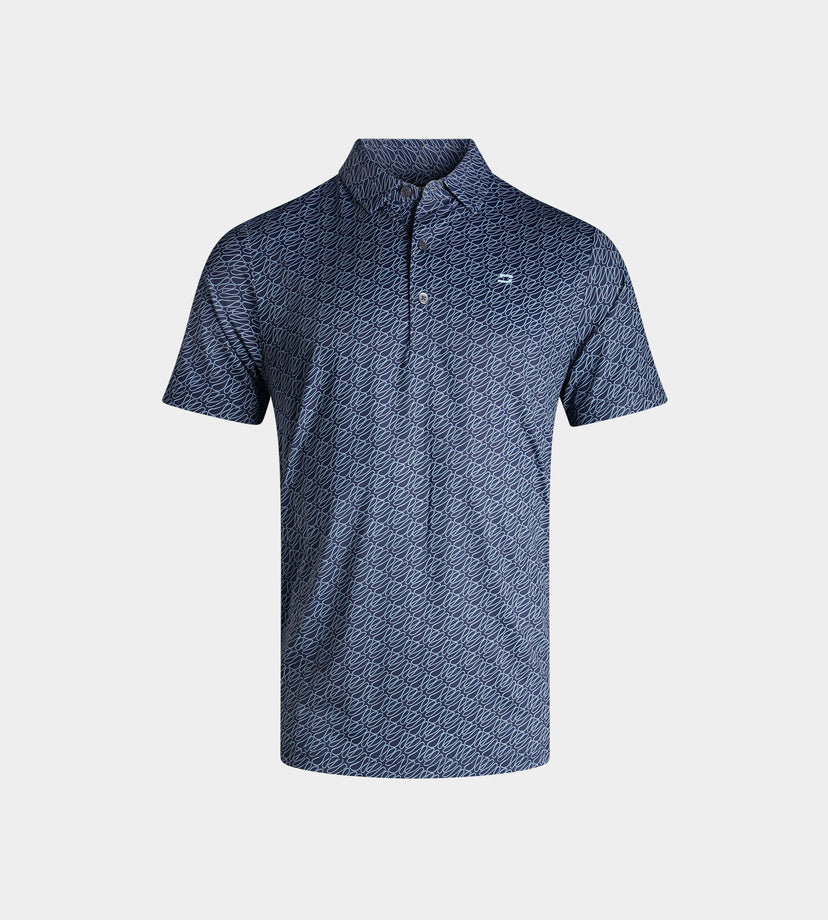 KIDS DOODLE POLO - MARINO