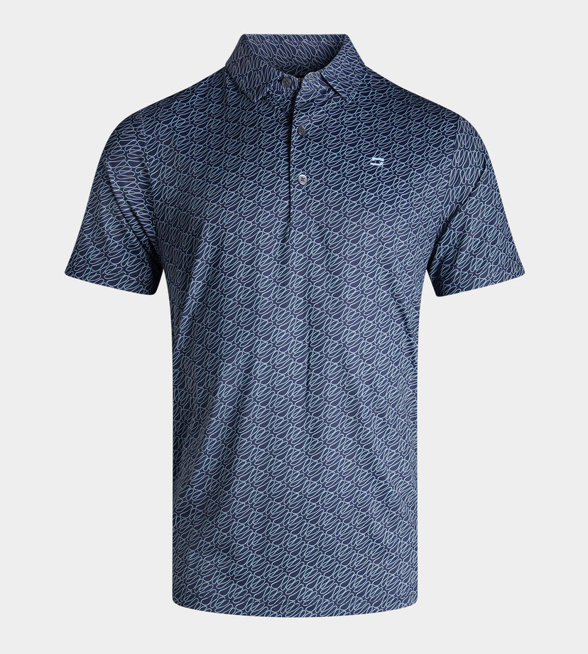 DOODLE POLO - MARINEBLAUW