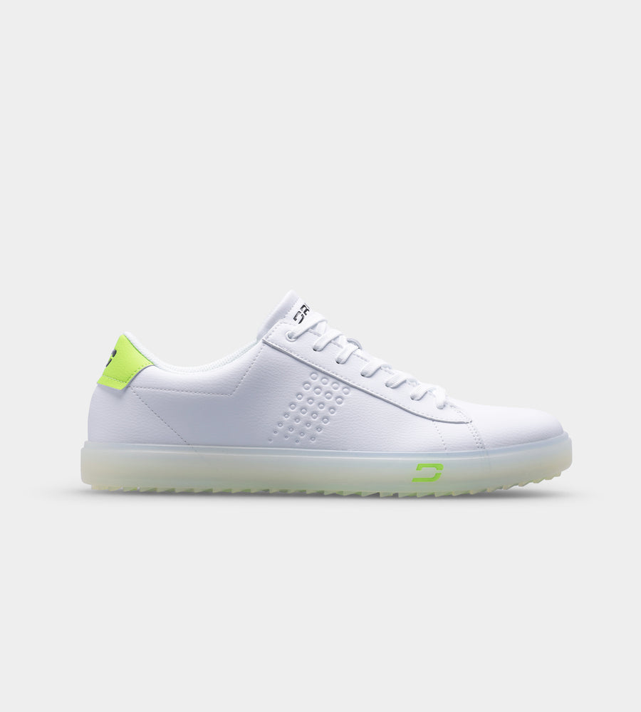 PAR-PEAK GOLF SHOES - BIANCO/LIME