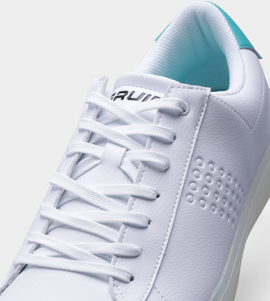 PAR-PEAK GOLF SHOES - BIANCO/VERDE ACQUA