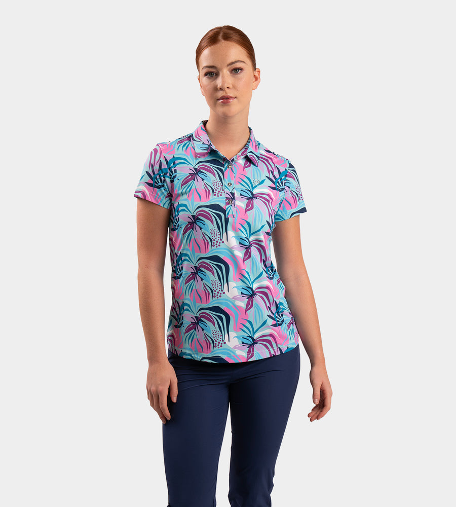 LADIES TROPIC POLO - MINTGROEN