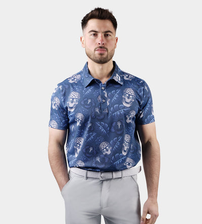 PINEAPPLE SKULLS 2.0 POLO - BLEU MARINE