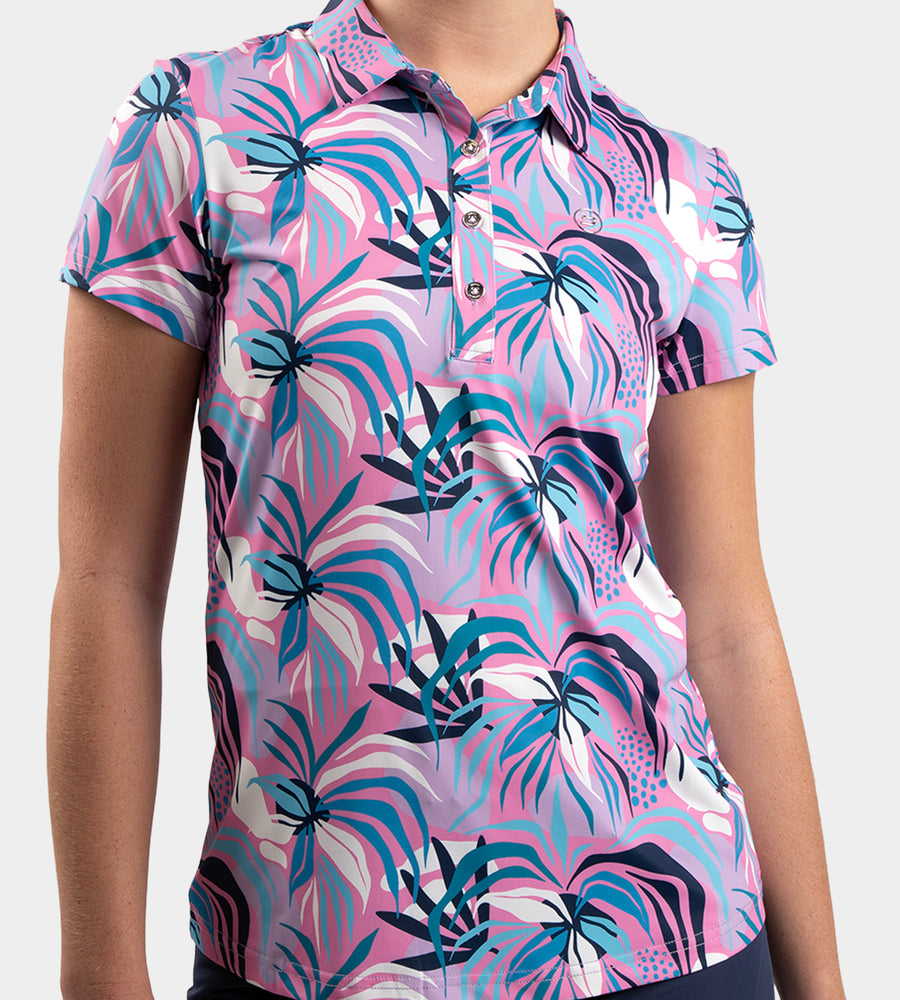 LADIES TROPIC POLO - ROZE