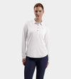 LADIES ELITE LONG SLEEVE POLO - BLANCO